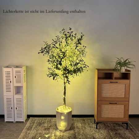 Plante artificiale - Măslin artificial din plastic în ghiveci 120 cm