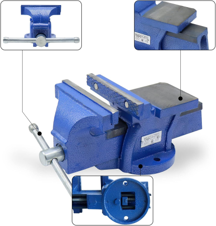 Menghina fixa de banc din aliaj de otel tratat 100 mm [3]