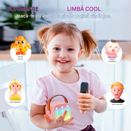 Aparat de Karaoke cu 2 microfoane pentru copii [5]