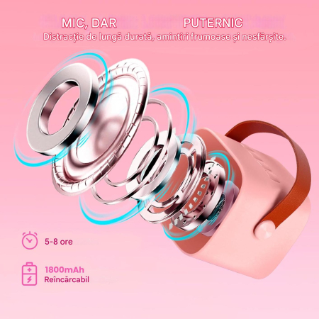 Aparat de Karaoke cu 2 microfoane pentru copii [4]