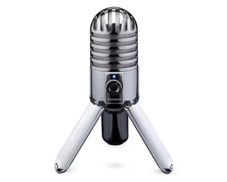 Microfoane - Microfon USB Samson Meteor Mic cu condensator, pentru podcasturi, înregistrări și utilizare pe birou