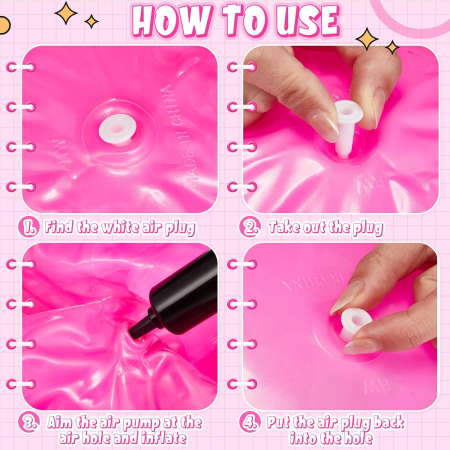 Minge usoara din cauciuc pentru sarituri, jocuri in apa imprimeu Sirena 50 cm cu pompa [6]