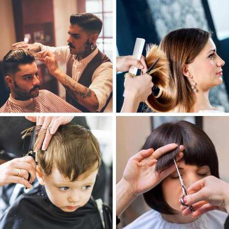 Foarfeci profesionale de coafor foarte ascuțite și precise, set 2 bucati [6]