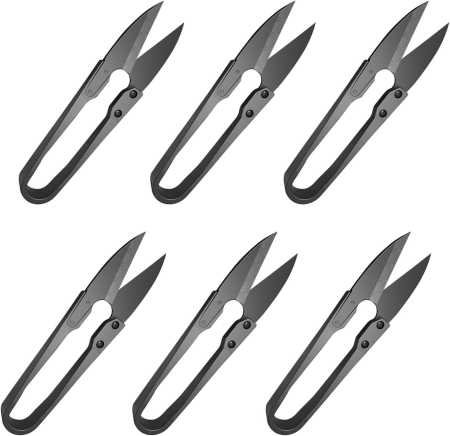 Intretinere tesaturi - Mini foarfeci de croitorie, elastice, set 6 bucati