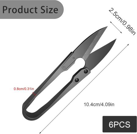 Mini foarfeci de croitorie, elastice, set 6 bucati [1]
