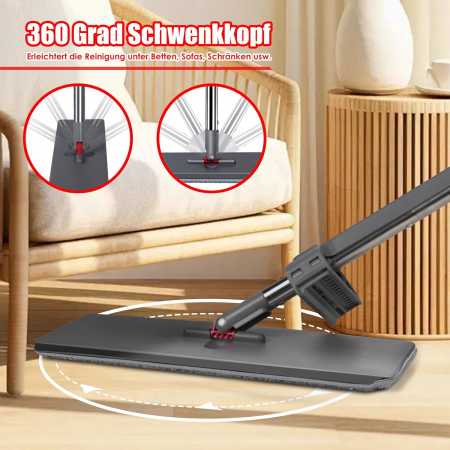 Mop cu functie de scurgere, talpa de 36 cm, coada extensibila 130-147 cm, 6 rezerve [2]