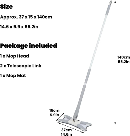 Mop de podea din microfibră cu lavetă reutilizabilă [5]