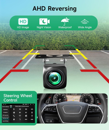 Android Stereo Radio Wireless Carplay Android auto 9 Inch GPS WiFi Bluetooth Backup Camera [3]