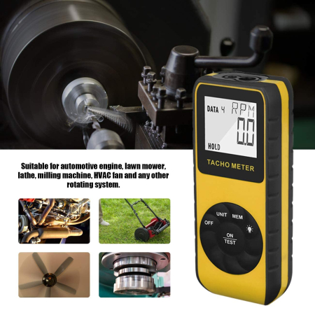 Tahometru laser foto fără contact 7.0-99.999 RPM, tester RPM pentru mașină (AIOMEST AI-9235C) [2]