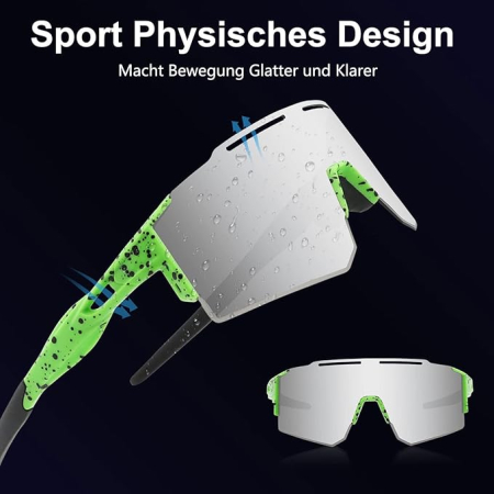 Ochelari de soare pentru ciclism, polarizați, pentru bărbați și femei, protecție UV400 [2]