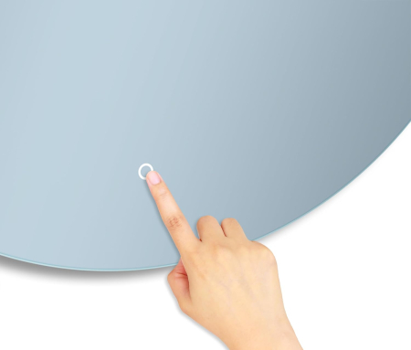 Oglinda de baie 50 cm, iluminata 135 LED-uri 6000K, comanda tactila, 15W A++ [7]