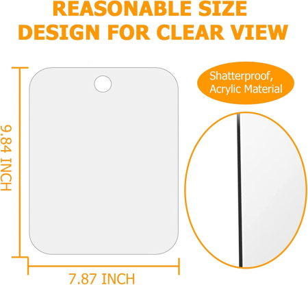 Oglinda de dus fara rama,fara aburire, fara gaurire 26x25 cm [2]