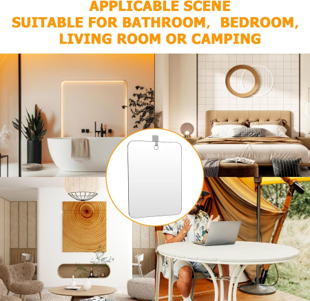 Oglinda de dus fara rama,fara aburire, fara gaurire 26x25 cm [6]