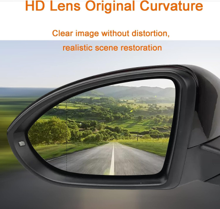 Oglindă retrovizoare convexă încălzită, compatibilă cu Golf 7, partea stângă a șoferului, 5G0857522 [2]