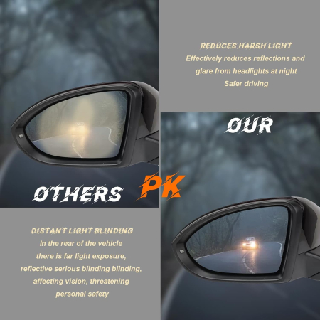 Oglindă retrovizoare convexă încălzită, compatibilă cu Golf 7, partea stângă a șoferului, 5G0857522 [3]