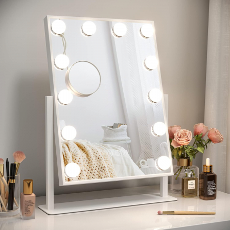 Oglinda Hollywood  de machiaj cu 14 LED-uri 30 x 41 cm [4]