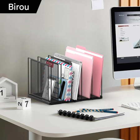 Organizator de birou din metal cu plasa, montat pe perete, 11 buzunare 30x10.5x70 cm - Copie [6]