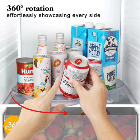 Organizator rotativ cu ventuze pentru frigider 35x26 cm [4]