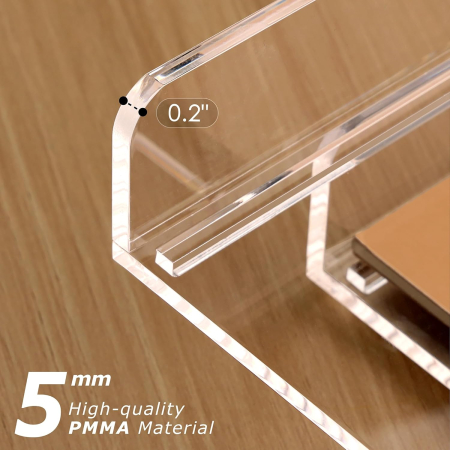 Organizator transparent de birou din acril cu 2 niveluri [6]