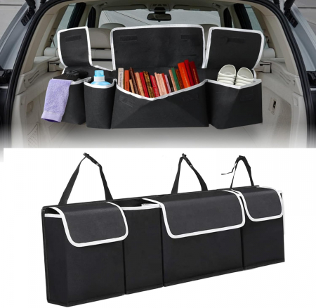 ACCESORII AUTO - Organizator portbagaj auto cu 4 compartimente