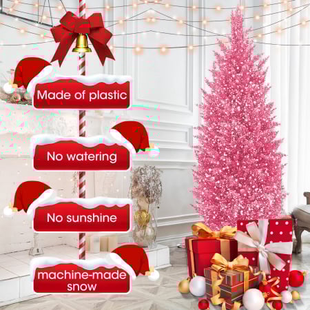 Ornamente iarba pampas artificiala roz in ghivece de plastic set 2 buc 89 cm [2]
