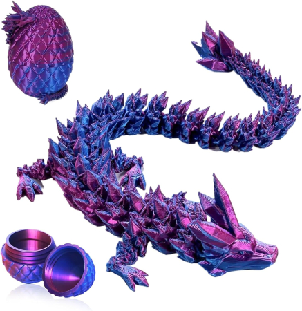 SETURI DE CONSTRUCTIE - Ou de dragon realizat 3D cu jucarie realista, violet
