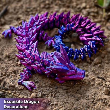 Ou de dragon realizat 3D cu jucarie realista, violet [3]