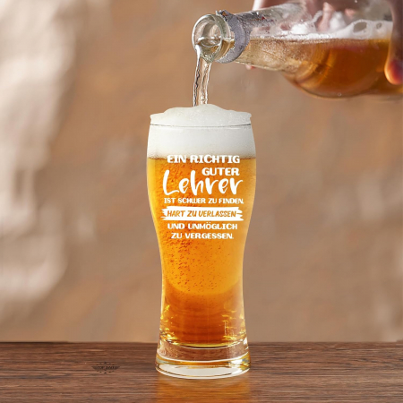 Pahar din sticla transparenta pentru bere, capacitate 460 ml [1]