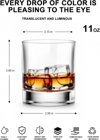 Pahare scotch premium de 310 ml Set de 6 bucati [1]