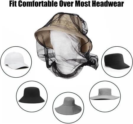 Plasa pentru cap de protectie contra insectelor, set 2 bucati [3]