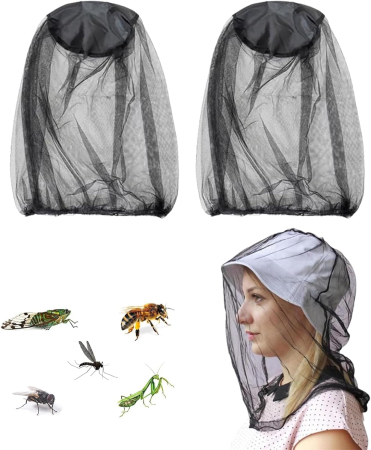 PALARII - Plasa pentru cap de protectie contra insectelor, set 2 bucati