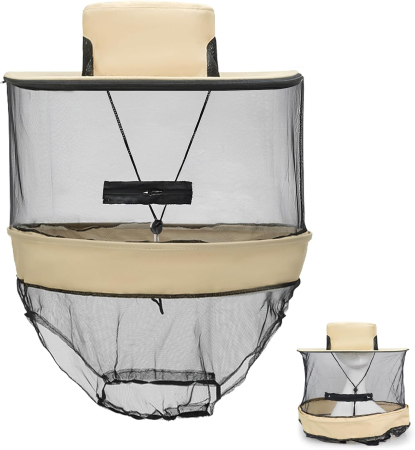 PALARII - Pălărie detașabilă pentru apicultor, cu plasă de insecte,  pescuit, camping, drumeții
