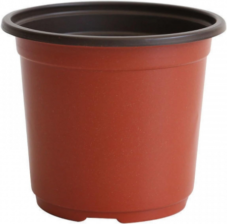 Ghivece si suporturi - Ghivece din plastic maro pentru flori, 10x6x8.5 cm 100 bucati