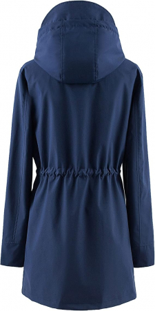 Palton elegant pentru femei, Poncho cu gluga,  XS ALBASTRU [2]