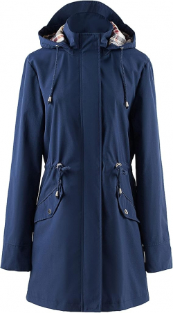 Palton elegant pentru femei, Poncho cu gluga,  XS ALBASTRU [1]