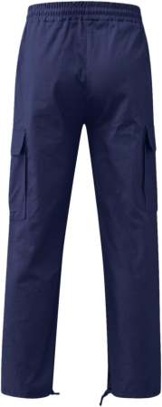 Pantaloni albastri Cargo Bărbați, Bumbac și Elastan, 6 Buzunare, Outdoor și Workwear, 34 [3]