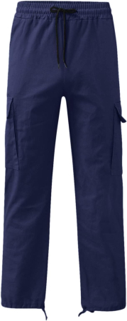 Pantaloni albastri Cargo Bărbați, Bumbac și Elastan, 6 Buzunare, Outdoor și Workwear, 34 [2]