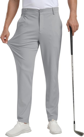 PANTALONI BARBATI - Pantaloni casual barbati, respirabili, elastici, 4 buzunare, gri 38
