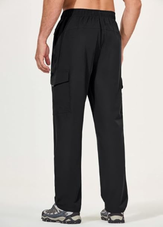 Pantaloni de drumutii pentru barbati, impermeabili, 4 buzunare, negri L [1]