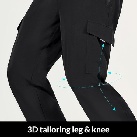 Pantaloni de drumutii pentru barbati, impermeabili, 4 buzunare, negri L [5]