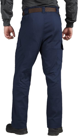 Pantaloni cargo usori pentru barbati, rezistenti la uzura, 4 buzunare, Albastri W34-L30 [2]