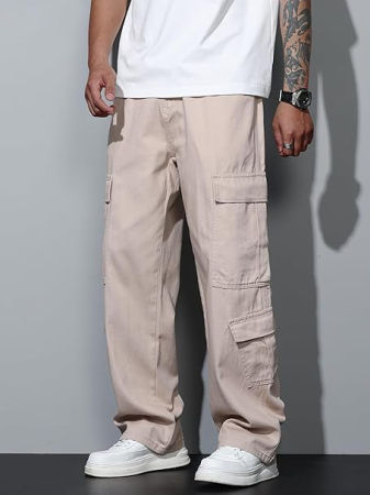 Pantaloni kaki cargo usori pentru barbati, rezistenti la uzura, 2XL [1]