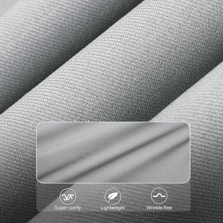 Pantaloni casual barbati, respirabili, elastici in talie, gri 28 [5]