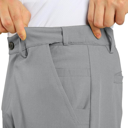 Pantaloni casual barbati, respirabili, elastici in talie, gri 34 [4]