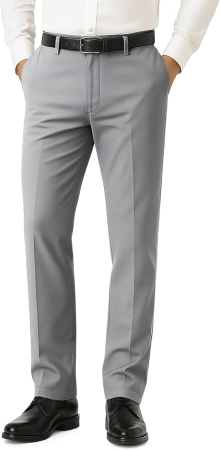 PANTALONI BARBATI - Pantaloni casual barbati, respirabili, elastici in talie, gri 34