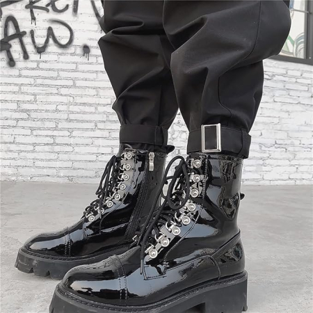 Pantaloni casual respirabili pentru femei, largi cu buzunare laterale negri M [5]