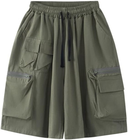 Pantaloni dama - Pantaloni casual respirabili pentru femei, largi cu buzunare laterale verzi S