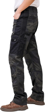 Pantaloni de munca pentru bărbați cu mai multe buzunare gri inchis 3XL [1]