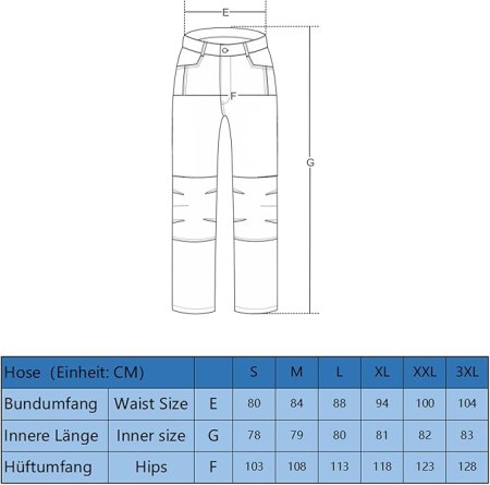 Pantaloni de munca pentru bărbați cu mai multe buzunare gri 2XL [6]