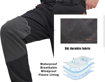 Pantaloni de munca pentru bărbați cu mai multe buzunare gri 2XL [5]